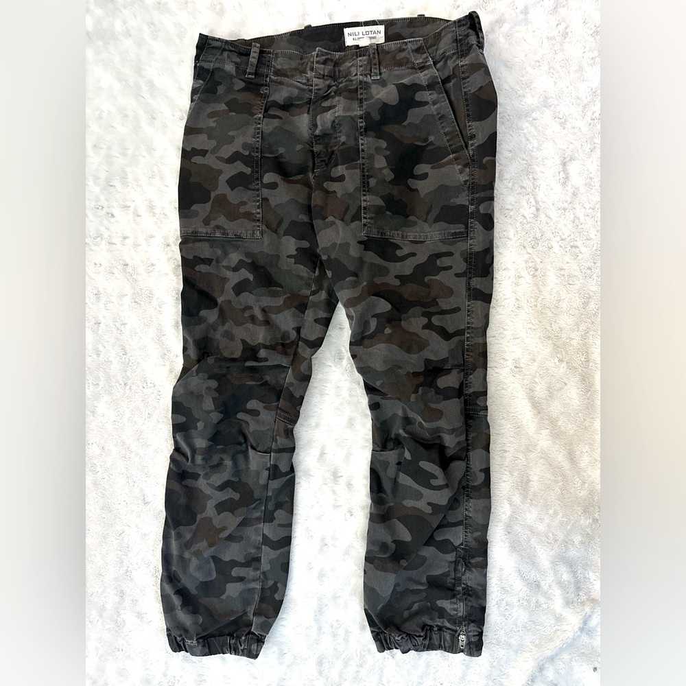 NILI LOTAN French Military Cropped Camo Pants - Picture 3 of 15